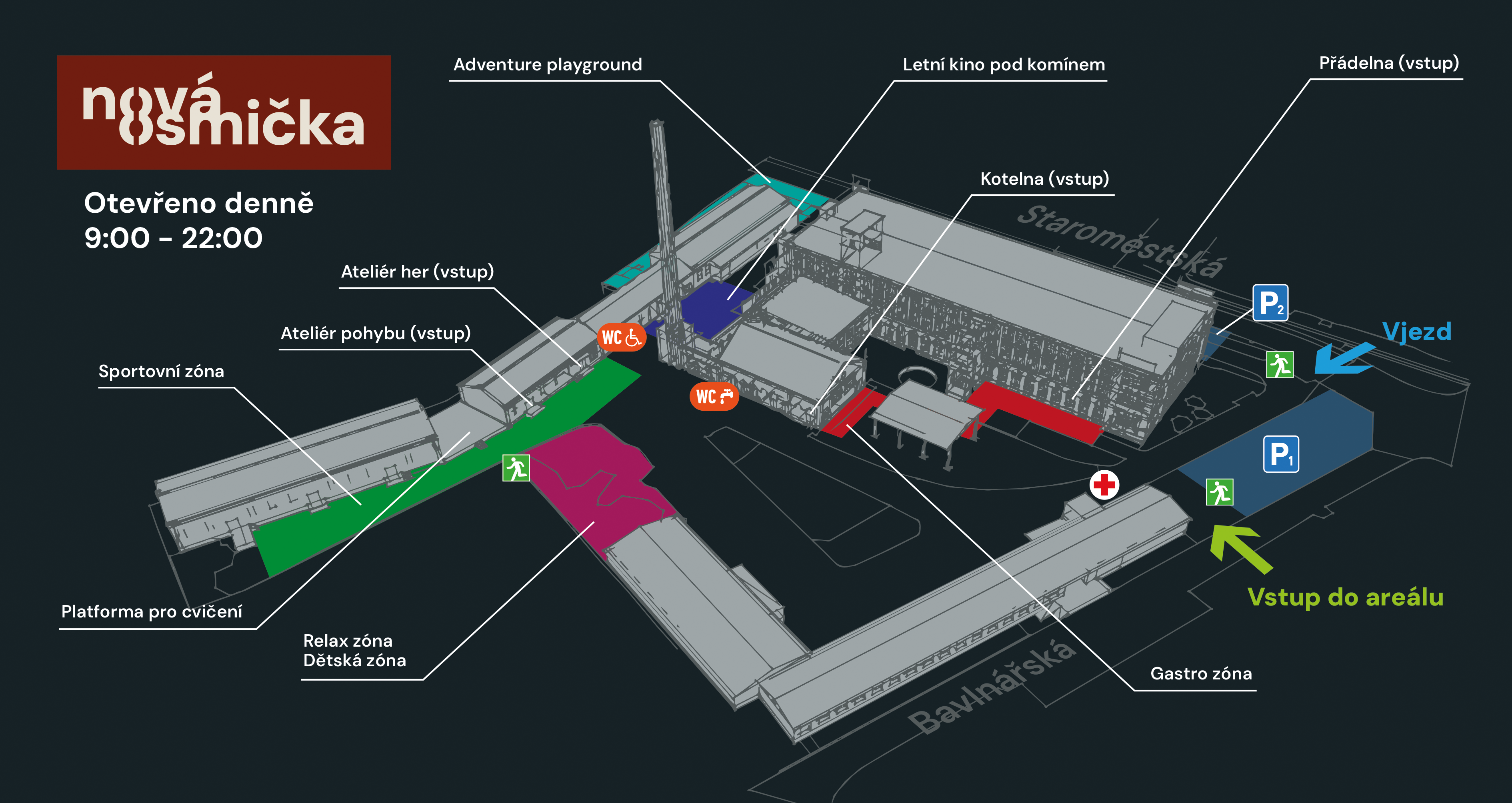 Mapa areálu