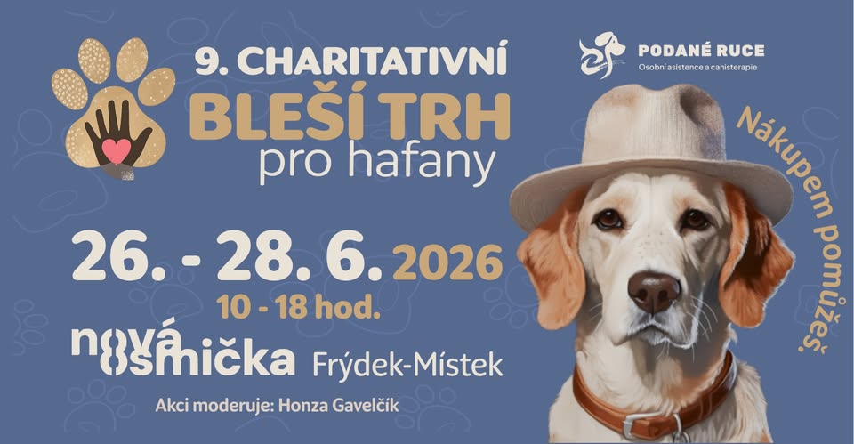 9. Bleší trh v Nové Osmičce: Ulovte si poklad a pomozte vycvičit psí terapeuty!