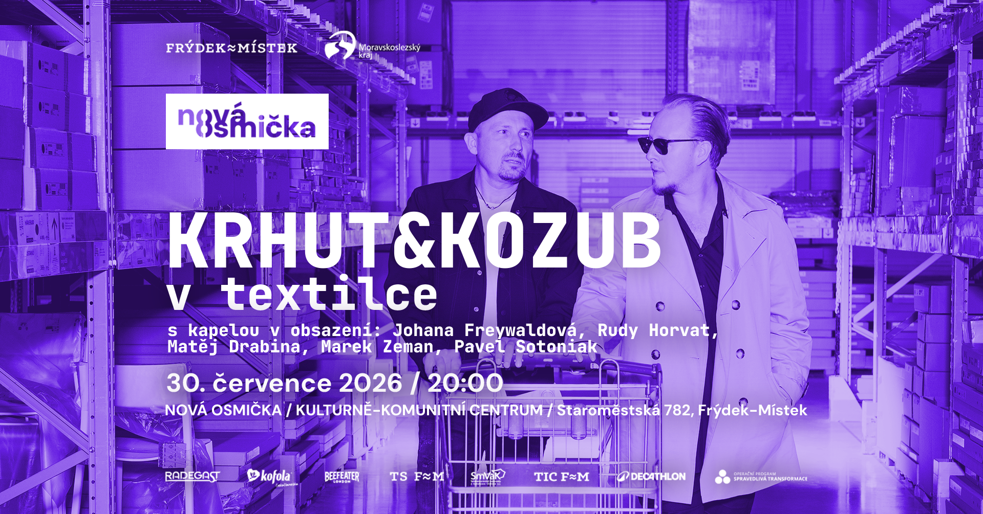 Krhut & Kozub v textilce: Fenomén, který vyprodal O2 arenu, míří do industriálního srdce Frýdku