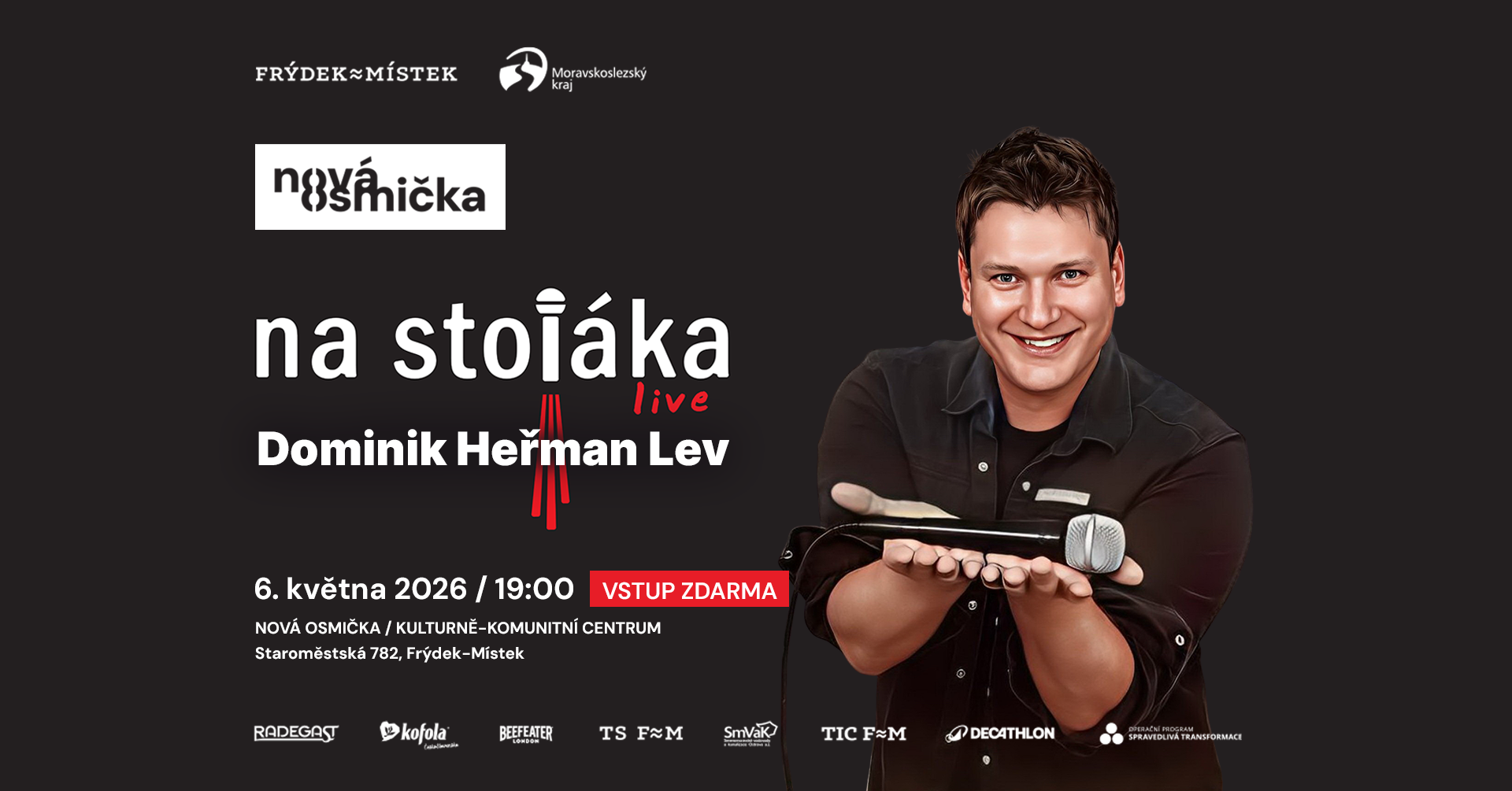 Dominik Heřman Lev - Na Stojáka! - banner akce