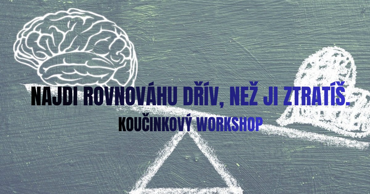 Najdi rovnováhu dřív, než ji ztratíš. - banner akce v kulturním centru Nová Osmička