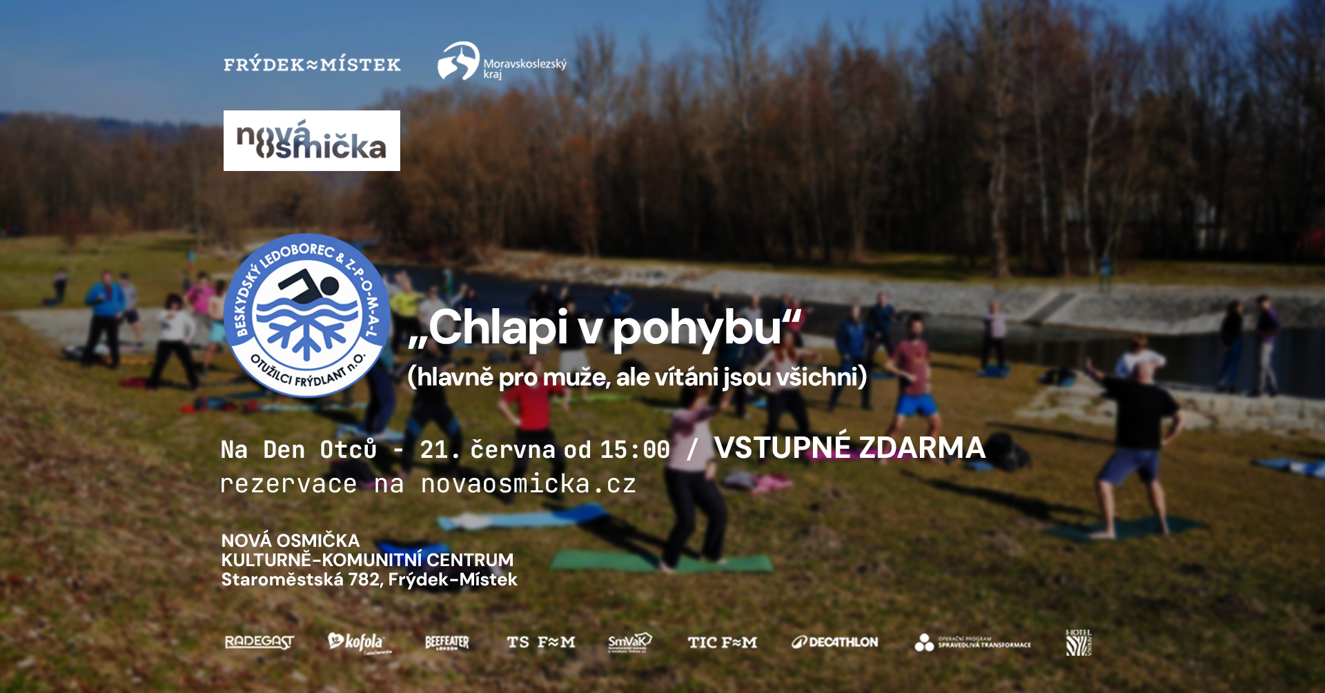 DEN OTCŮ - LEDOBOREC - „Chlapi v pohybu“ - banner akce