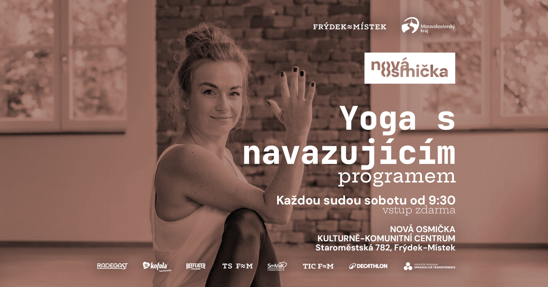 Yoga s navazujícím programem - banner akce