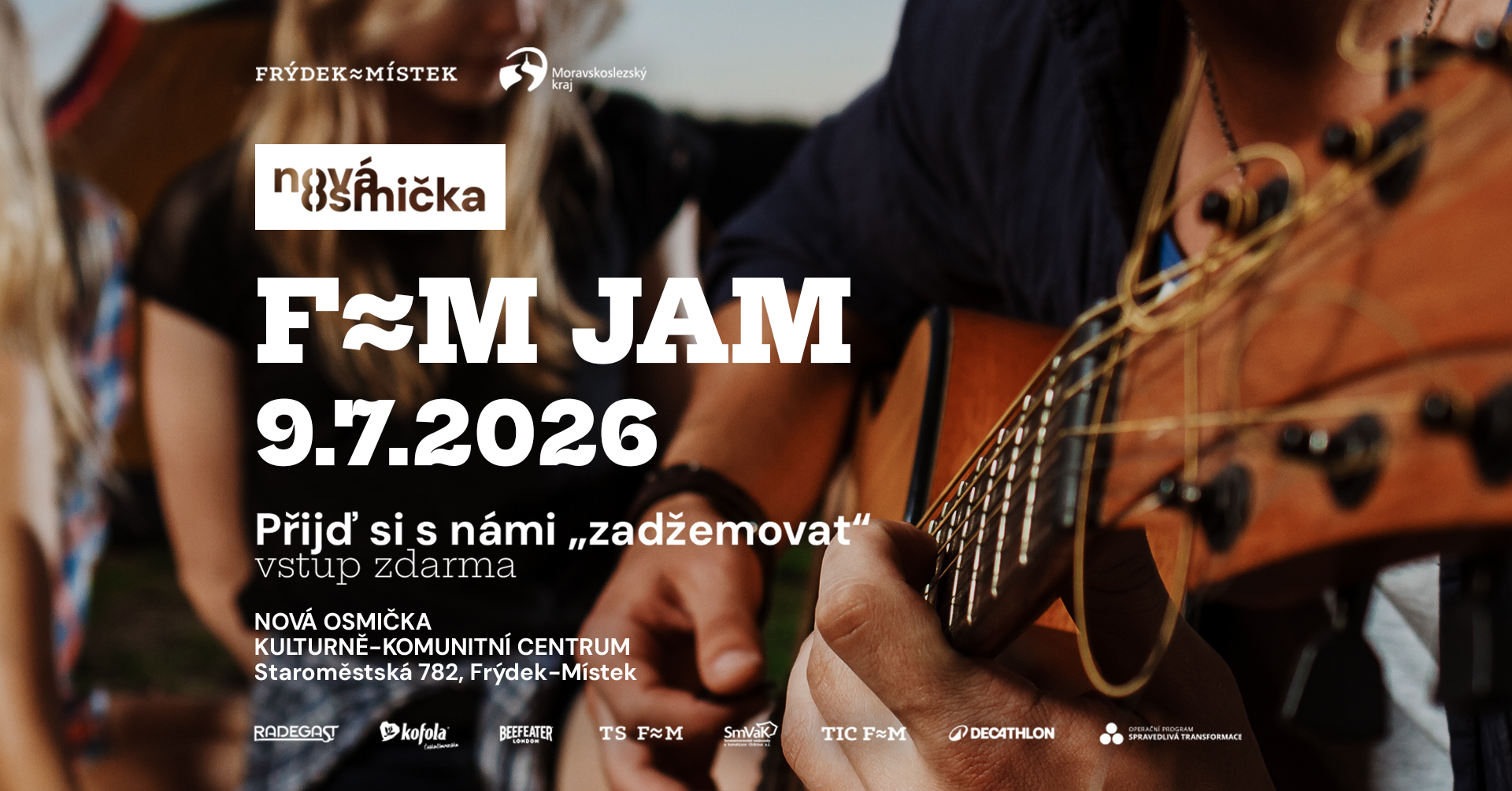 F-M Jam Session na Nové Osmičce - ACOUSTIC - banner akce