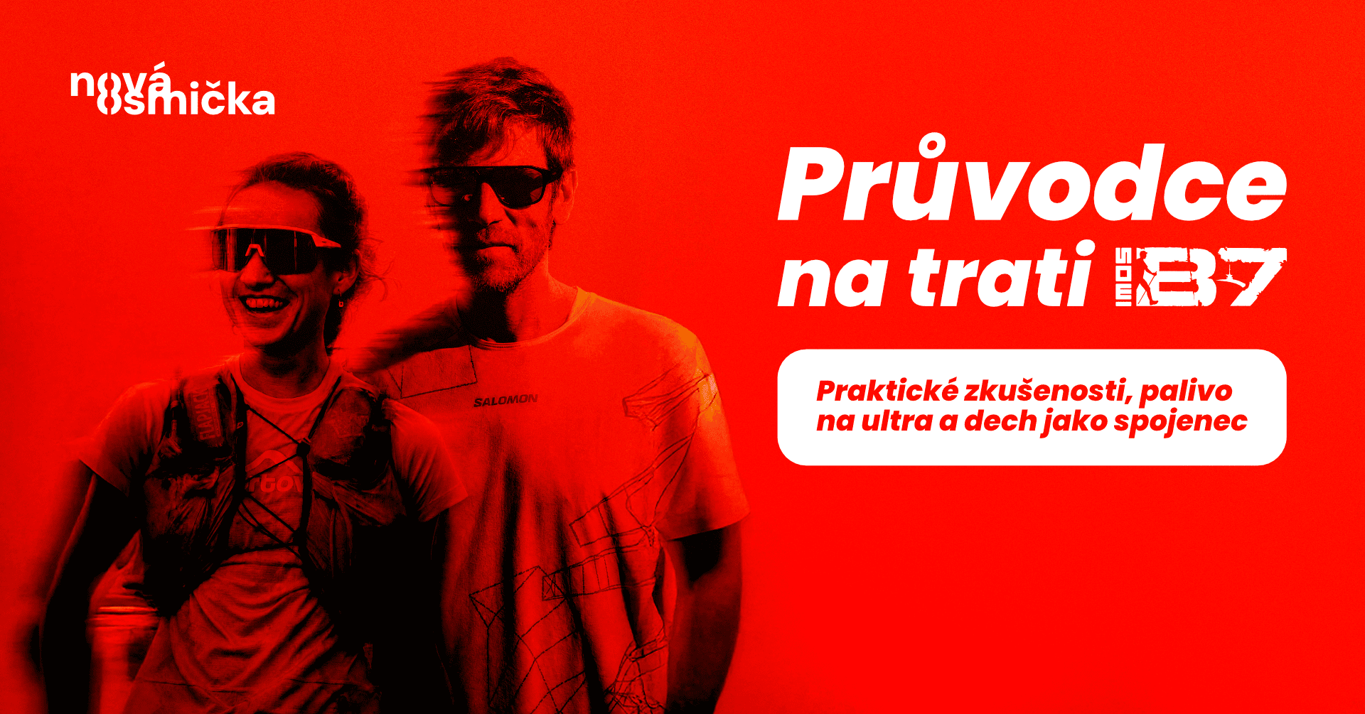 Průvodce na trati B7 - banner akce v kulturním centru Nová Osmička