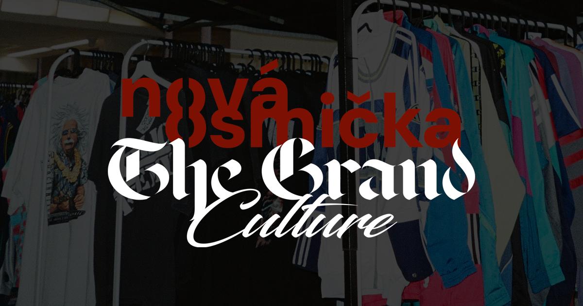 THE GRAND CULTURE x NOVÁ OSMIČKA - banner akce v kulturním centru Nová Osmička